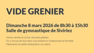 Vide grenier Siviriez