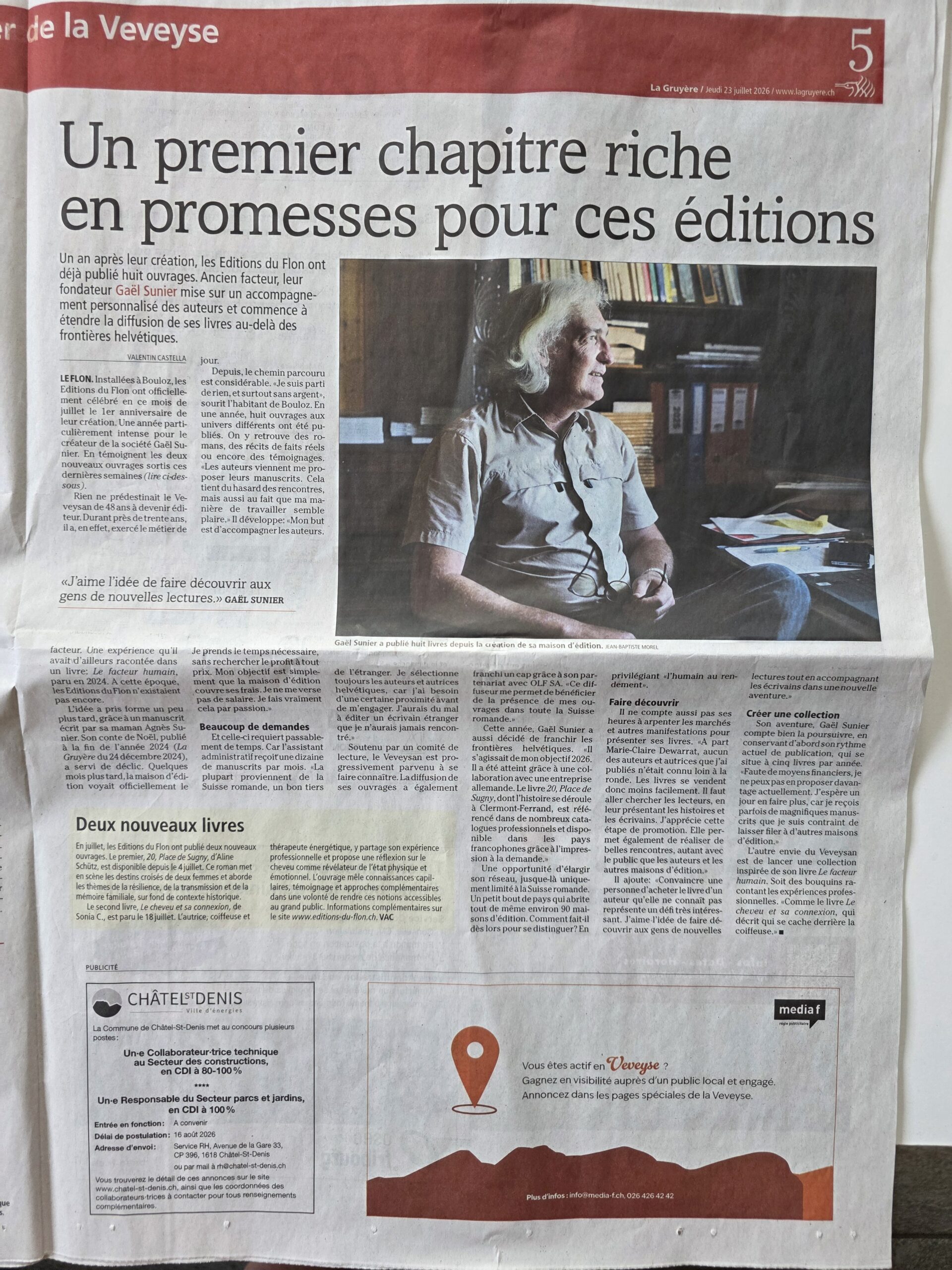 La Gruyère du 23 juillet 2026